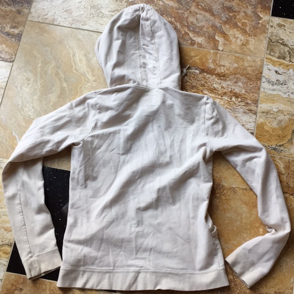 Billabong cream hoodie/copper script logo/Pockets - Picture 6 of 8